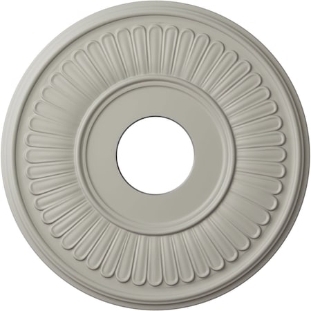 Ekena Millwork Berkshire Ceiling Medallion (Fits Canopies up to 7"), 15 3/4"OD x 3 7/8"ID x 3/4"P, Pot of Cream CM15BEPCF